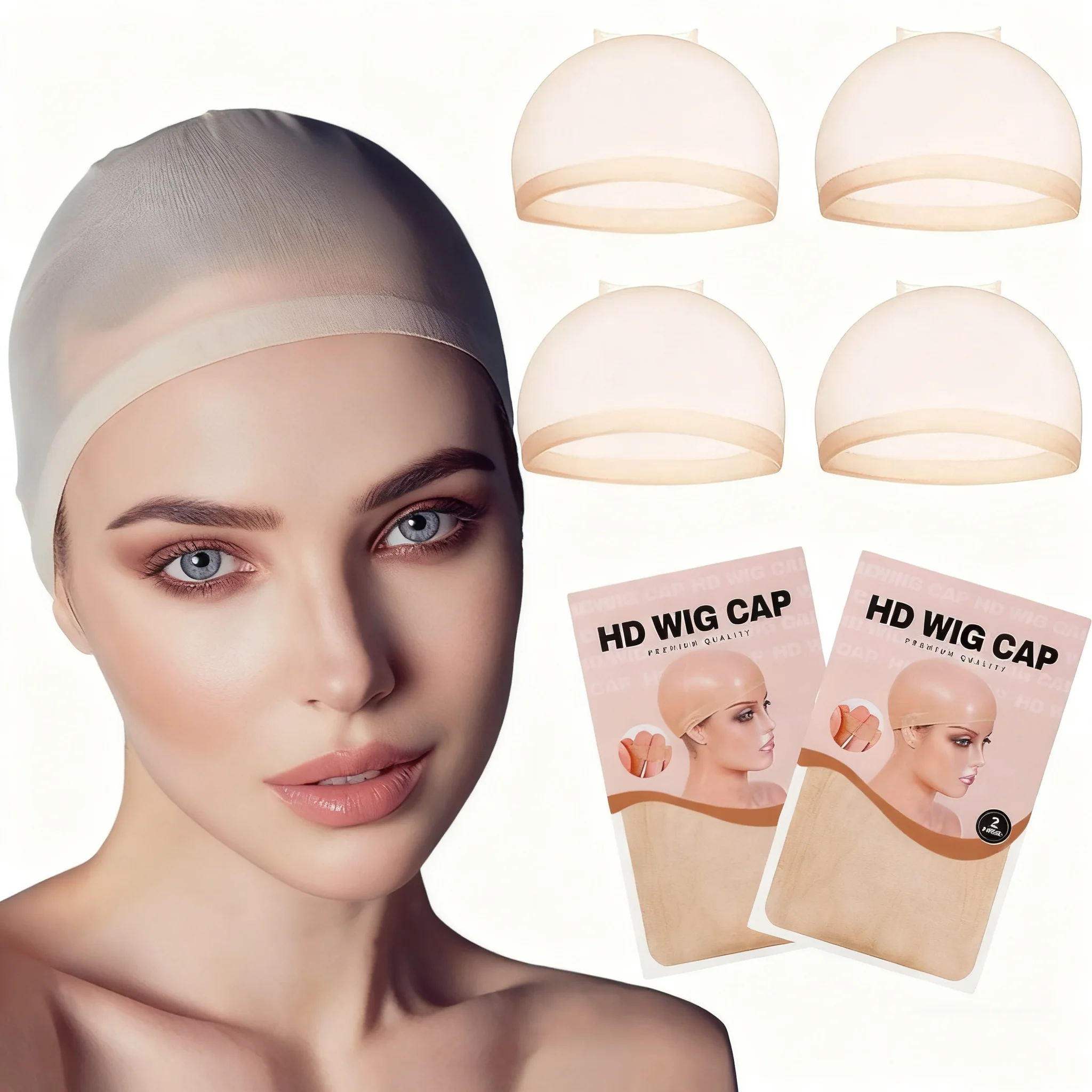 

Комплект из 4 невидимых сеток для волос: ультрамягкие, дышащие, эластичные, нейтрального телесного цвета, высококачественные сетки для волос. Удобно носить и п.