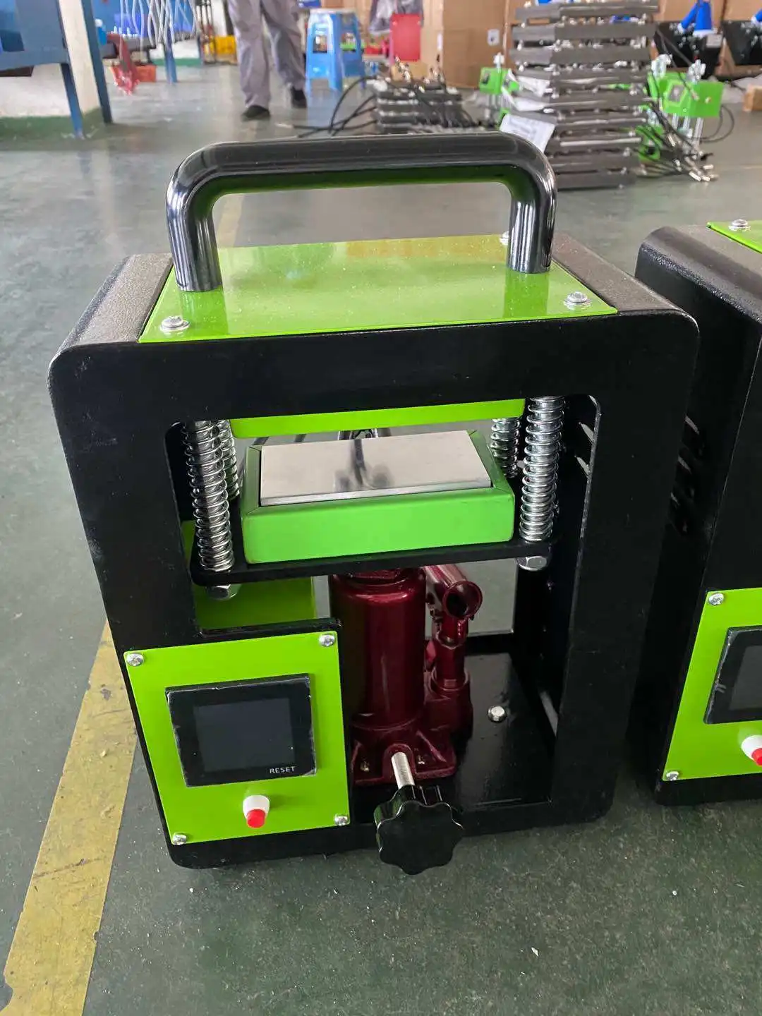 Manual Hydraulic Rosin Press,Small Hot Press Machine Dual Plates 250C,7 Ton Pressure for T-Shirts Mugs Craft DIY Project