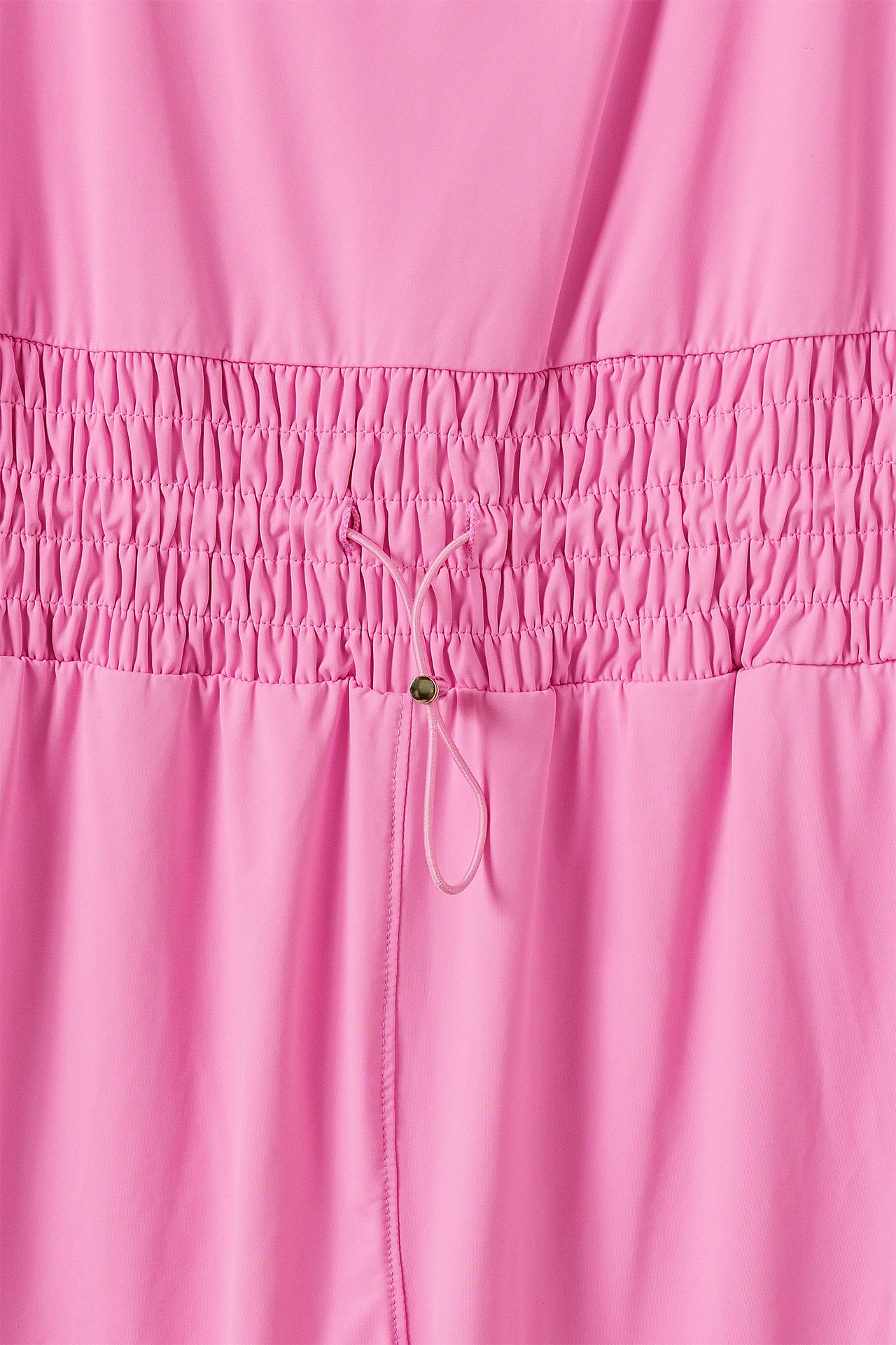 2024 Wiosna Lato Różowy Nowy Solidny Kombinezon Dla Kobiet Prosty Wszechstronny Elastyczny Pas Jednoczęściowy Szykowny Kwadratowy Kołnierzyk Obcisły Siamese