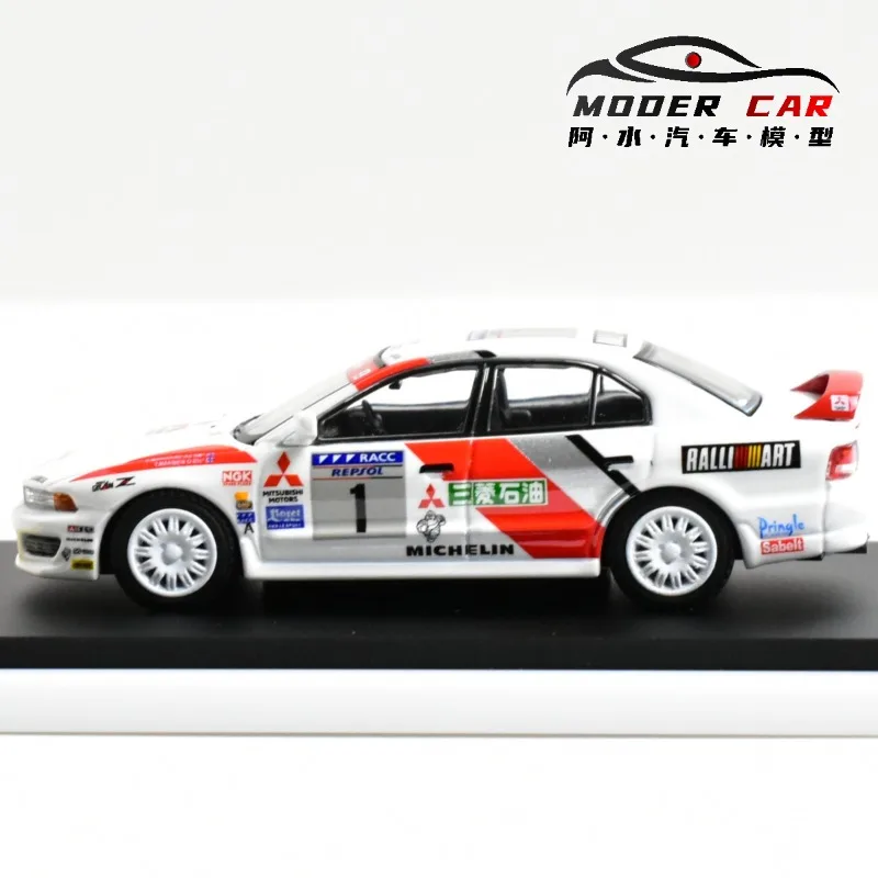 MK 1:64 Mitsubishi Foshan Exhibition model samochodu z odlewu ciśnieniowego, symulacja ze stopu, zabawka dla chłopców, kolekcjonerski przedmiot do ekspozycji dla dorosłych.