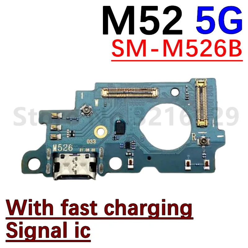 USB Charger Connector Charging Port Board For Samsung Galaxy M52 M526B M62 M32 5G M22 M12 Motherboard Flex Cable