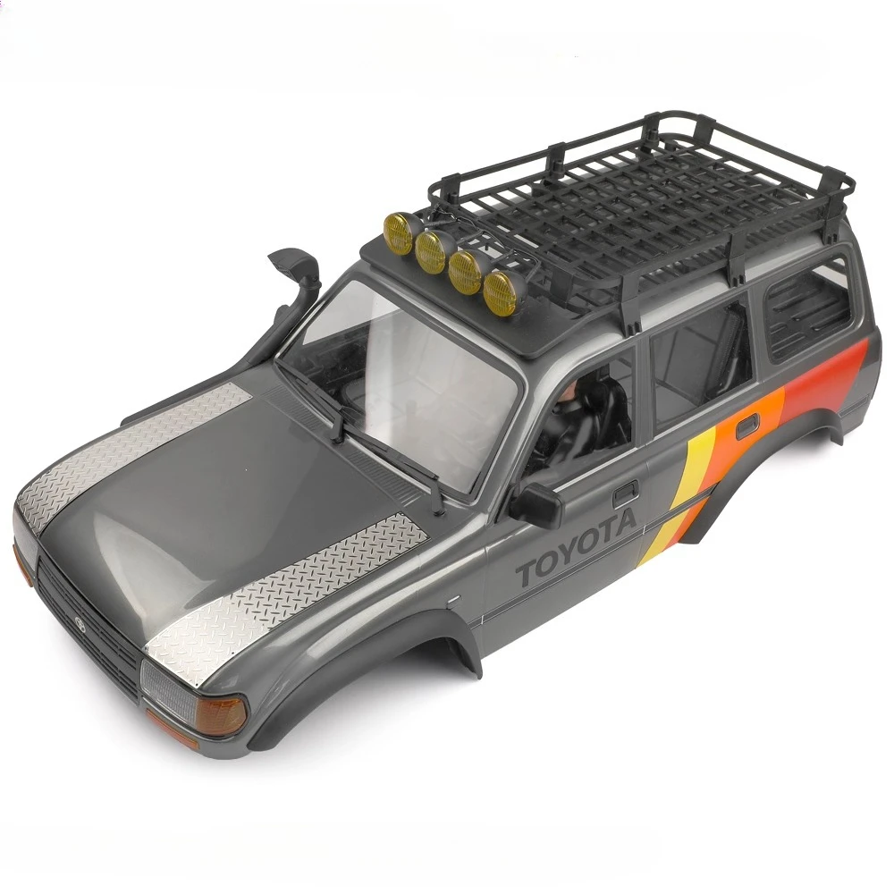 1/10 FMS FCX10 LC80 액세서리용 양면에 시뮬레이션된 스테인레스 스틸 미끄럼 방지 플레이트