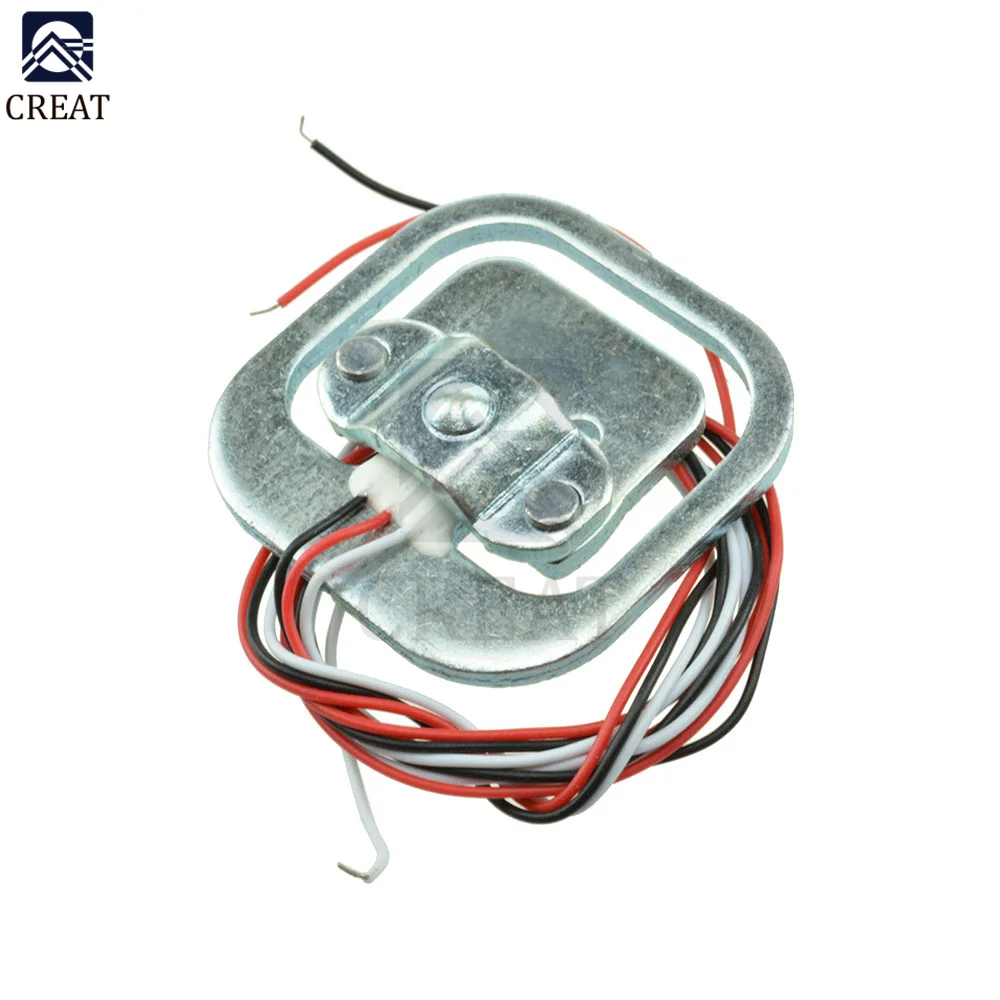 HX711 AD Module Body Load Cell Weighing Sensor Pressure Sensor+4Pcs 50kg Human Scale Load Cell Weight Sensors+Measurement Tools