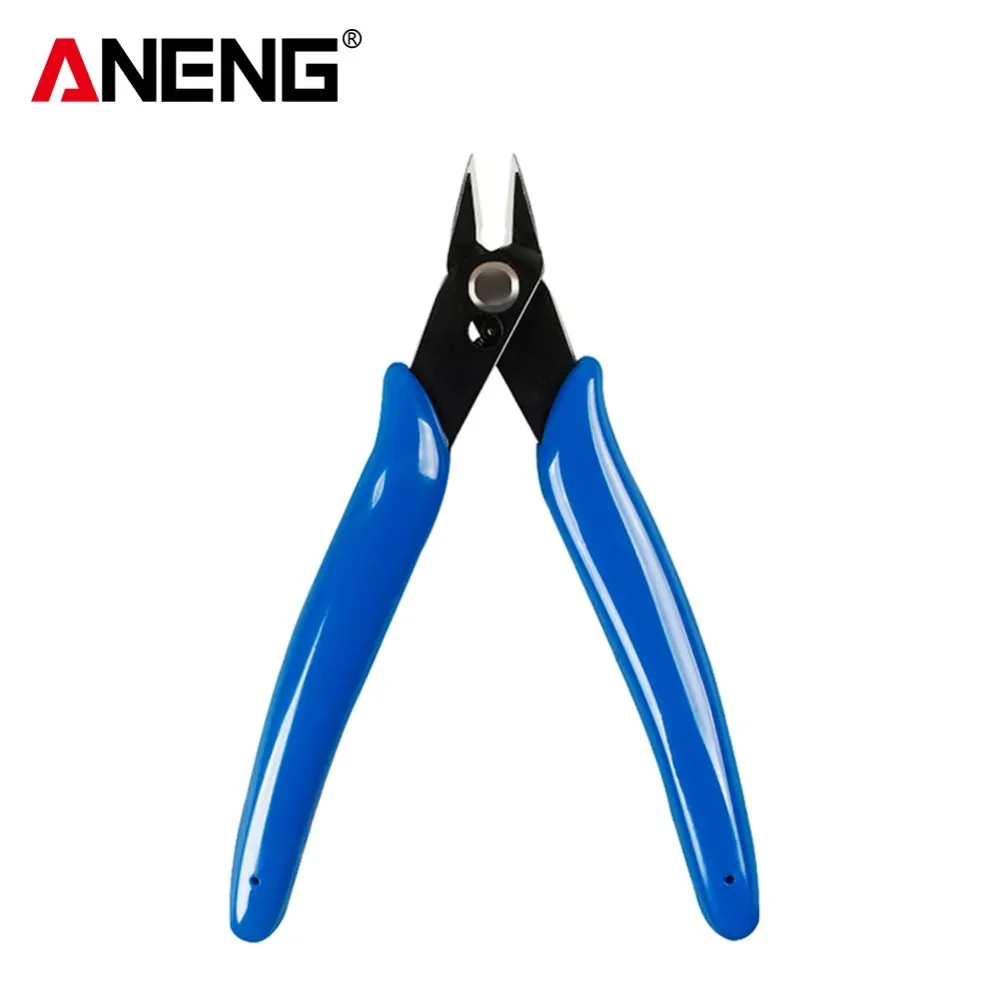 

Универсальные диагональные кусачки ANENG синие, для резки электрических проводов и кабелей, ручной инструмент для дома