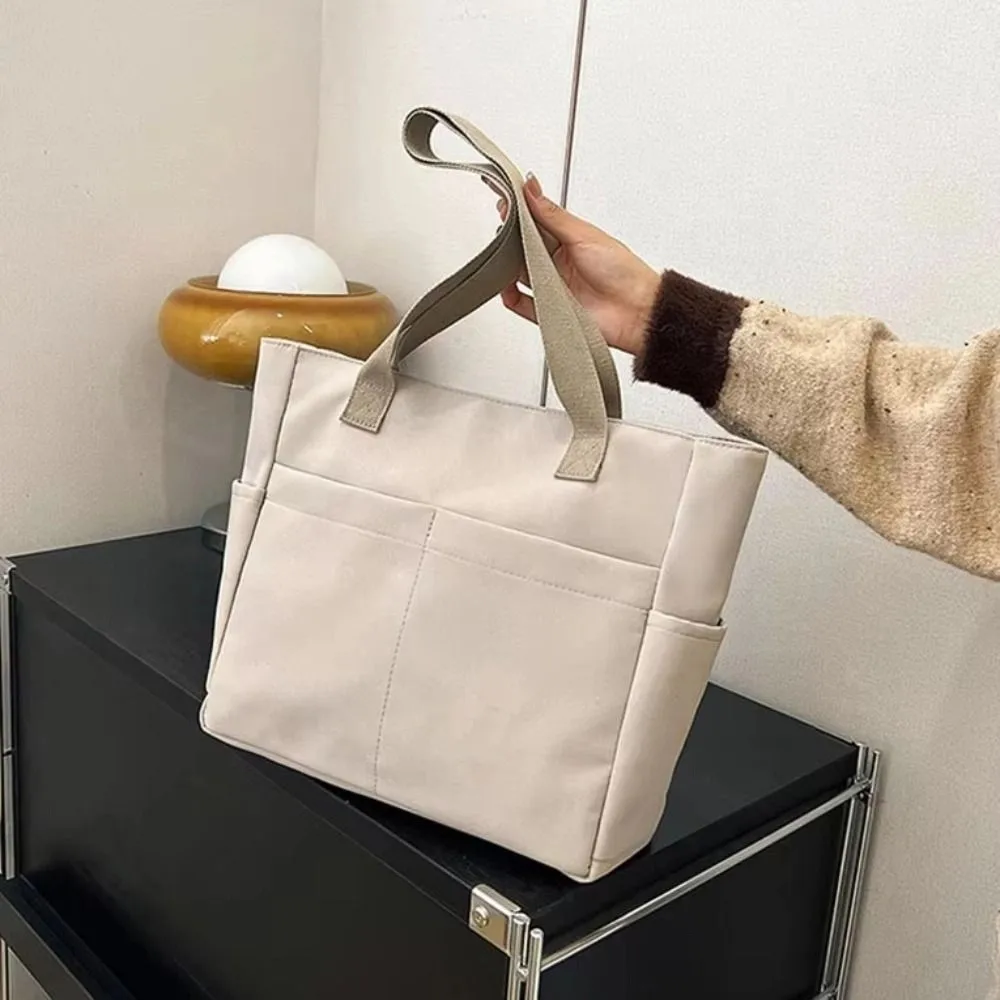 

Большая сумка, парусиновая сумка на плечо, большая вместительная японская повседневная спортивная уличная сумка, водонепроницаемая сумка с несколькими карманами для отдыха, портативная