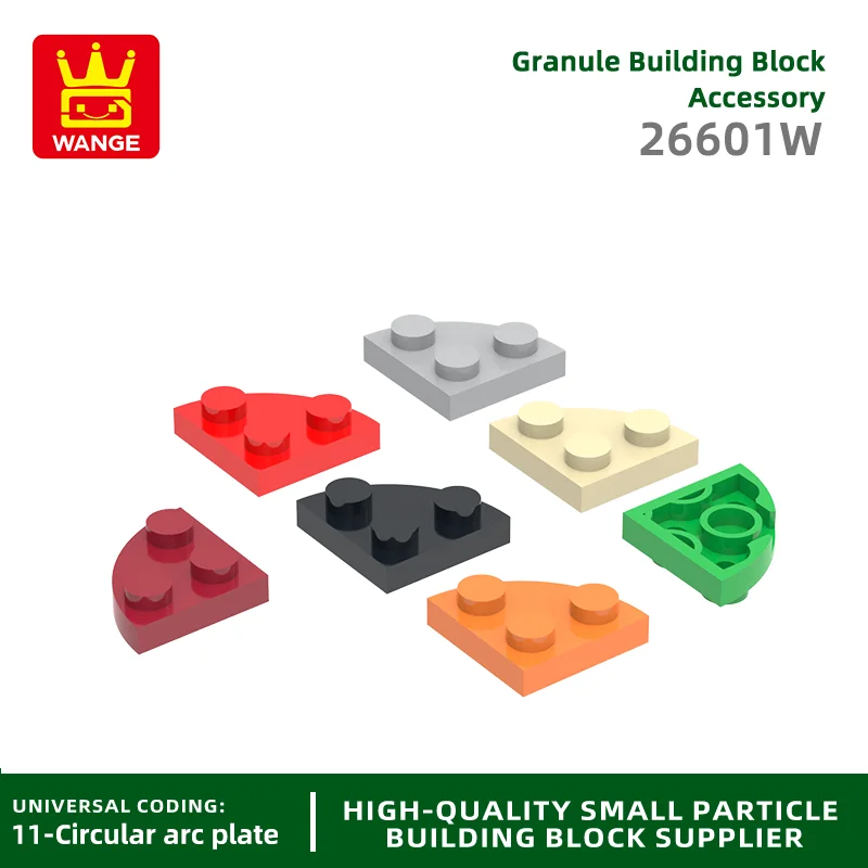 20 Pcs/lot 26601W 2x2 Wedge Plate Building Block Moc Color Accessories Compatible with Brick DIY Children's Toy Assembly Gift