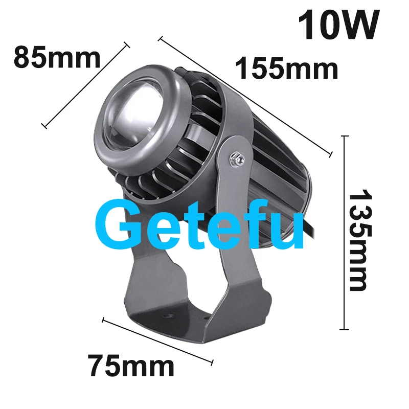 10 W LED-Strahler, Wandwaschlichter, wasserdicht, schmaler Strahl, Flutlicht, 180 Grad verstellbar, für Gebäudelandschaften – Detail 11