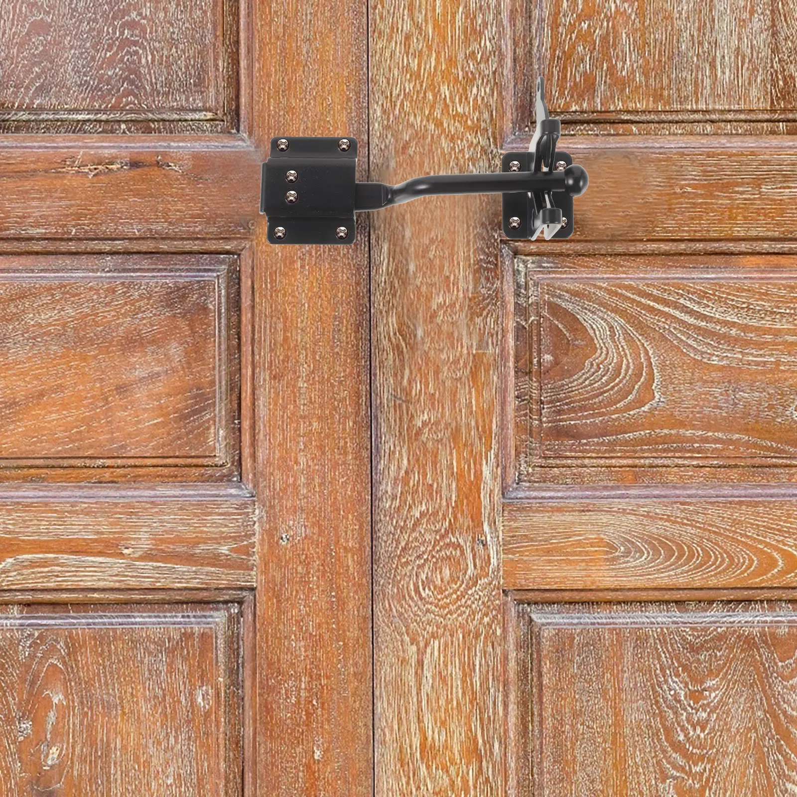 Perno di bloccaggio con catenaccio in acciaio al carbonio resistente, chiusura per cancello, fibbia per porta esterna, antiruggine, durevole, funzionamento regolare per metallo in legno