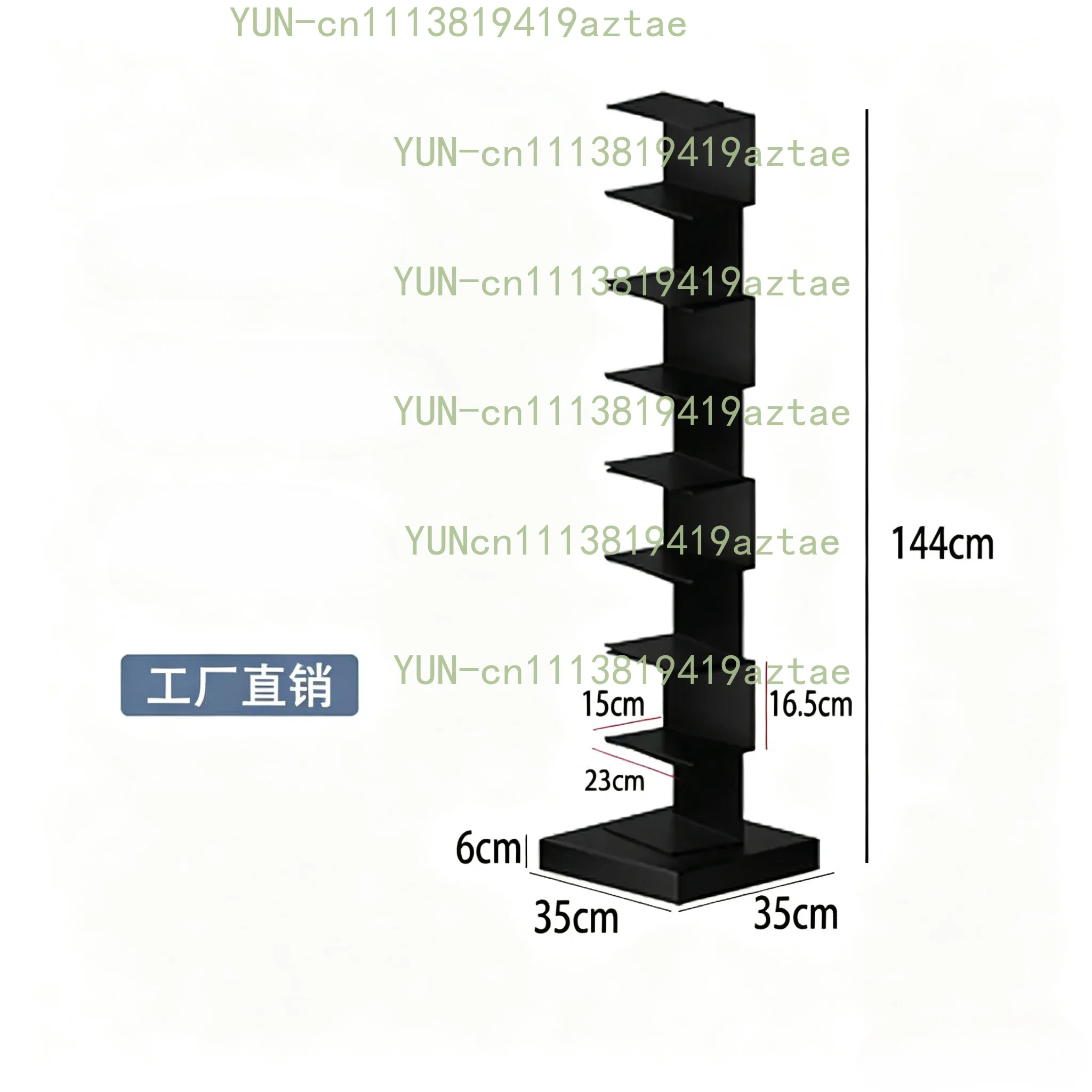Nordic Invisible Floor Corner Bookshelf, Personality Small Space Display Shelf Influencer‑Style Home Storage Rack