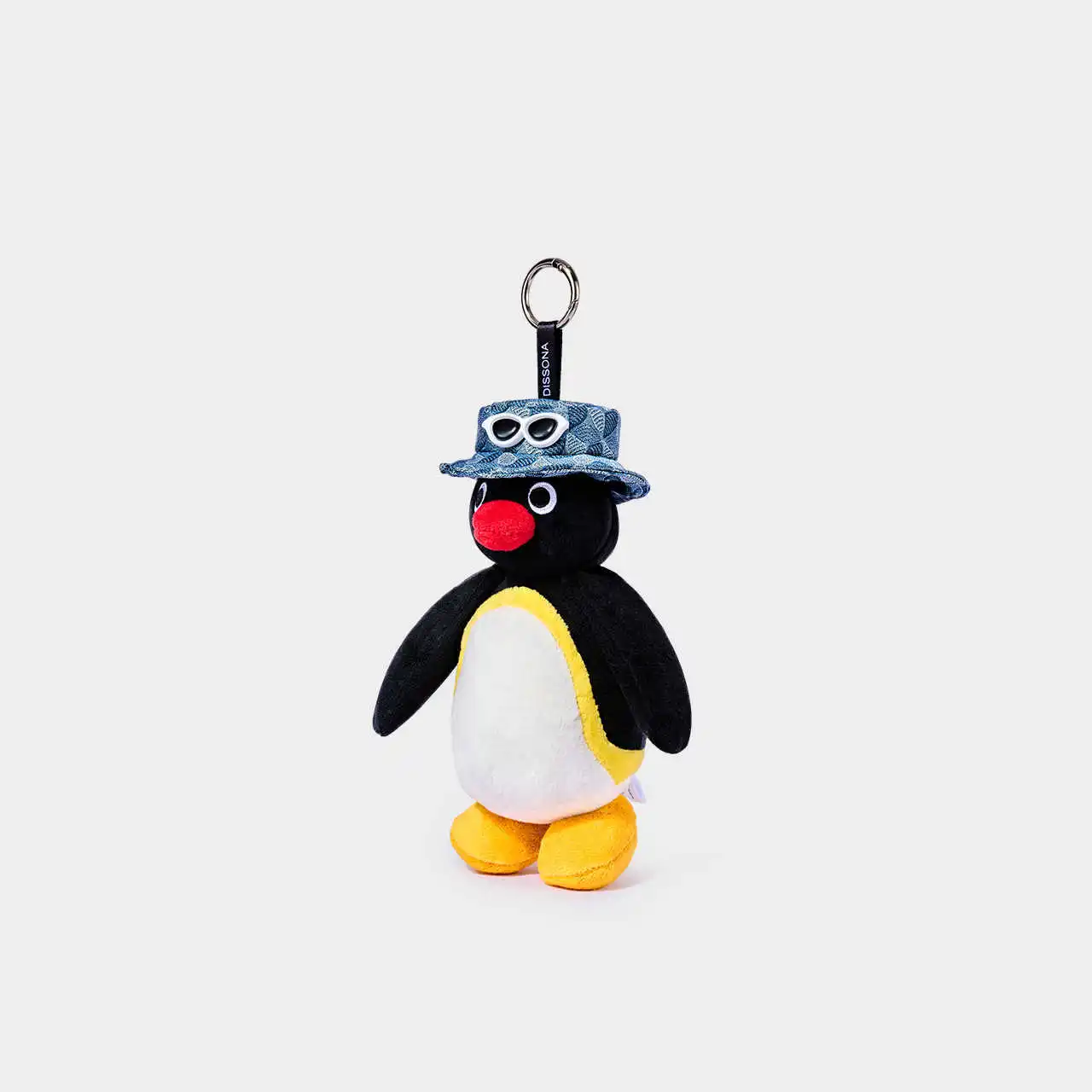 DISSONA PINGU Collaboration Lucky Pouch Duck Plush Keychain Pendant Figurine Fashion Bag Charm