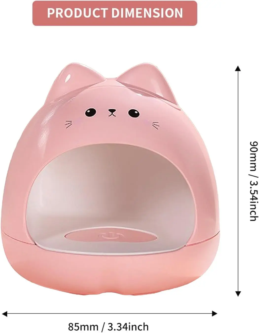 Lampada per unghie UV LED da 24 W, asciugatrice rapida per smalto gel, luce per unghie rosa portatile