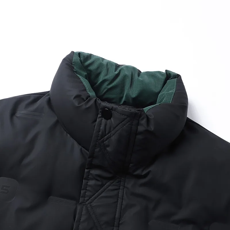 Chaqueta de plumón de alta calidad para exteriores, ropa de abrigo cálida y cómoda para acampar, abrigos gruesos con cuello levantado para invierno, nuevos abrigos gruesos para senderismo a prueba de viento