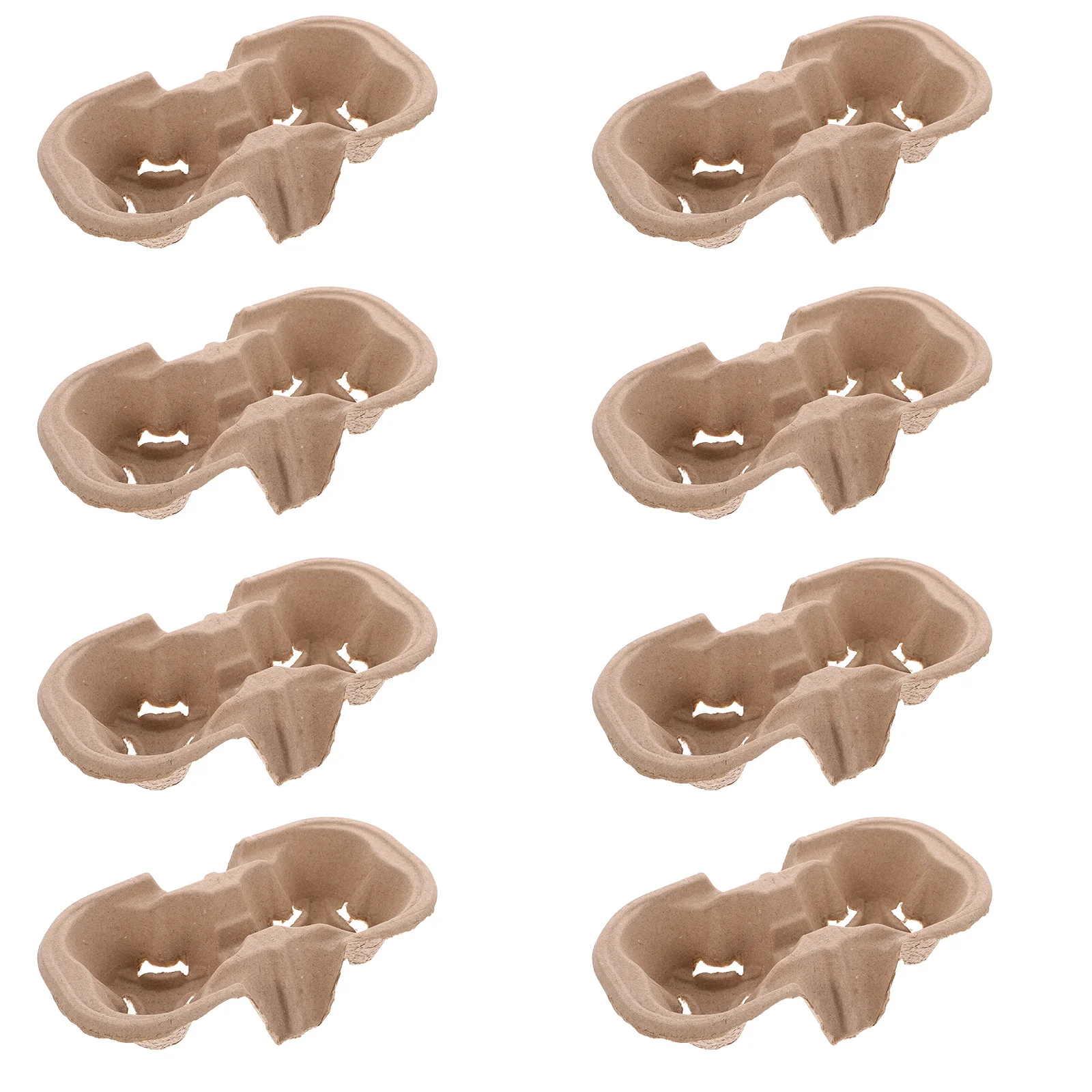 

50 шт., держатель для чашки на вынос, держатель для напитков, поднос для напитков на 2 чашки, портативный держатель для кофе для доставки, упаковка, одноразовый держатель для чашки