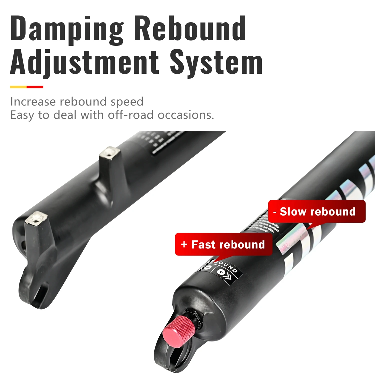 NanLio Mountain Bike Suspension Fork X7 PRO Damping Rebound Adjustment 26in 27.5in 29in 120/140mm Travel Metal Bushings Air Fork