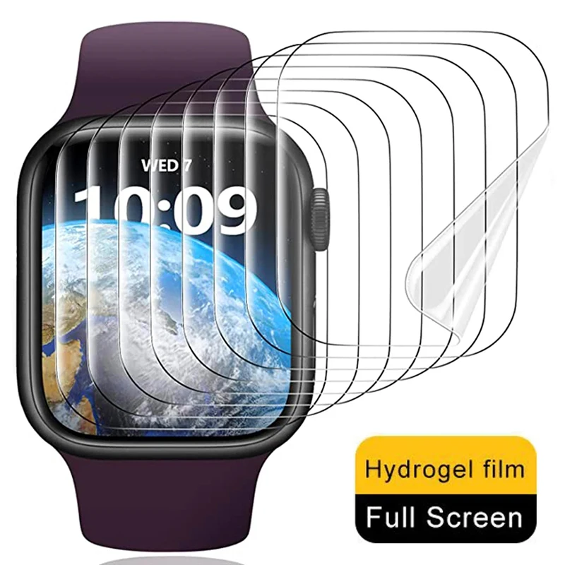 Soft Hydrogel Film For Apple Watch Ultra 49mm Screen Protector for iWatch Series 9 8 7 SE 6 5 4 3 45mm 41mm 44mm 40mm 42mm 38mm