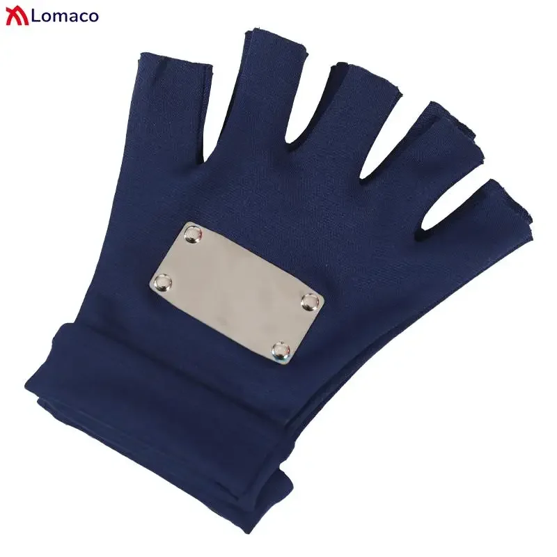 1 Pair Hatake Kakashi Cosplay Gloves Cosplay Accessories Kakashi Half-finger Long Glove Anime Around Props