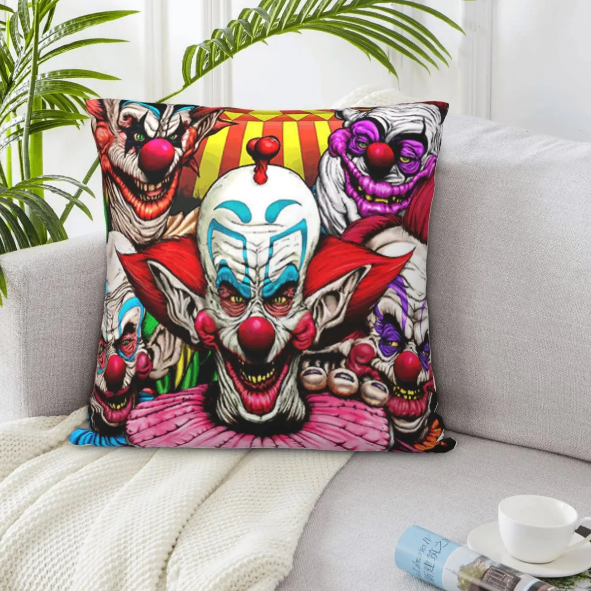 القاتل المهرج من الفضاء الخارجي 01734 وسادة غطاء أريكة وسادة تغطي Dakimakura كيس وسادة غطاء وسادة