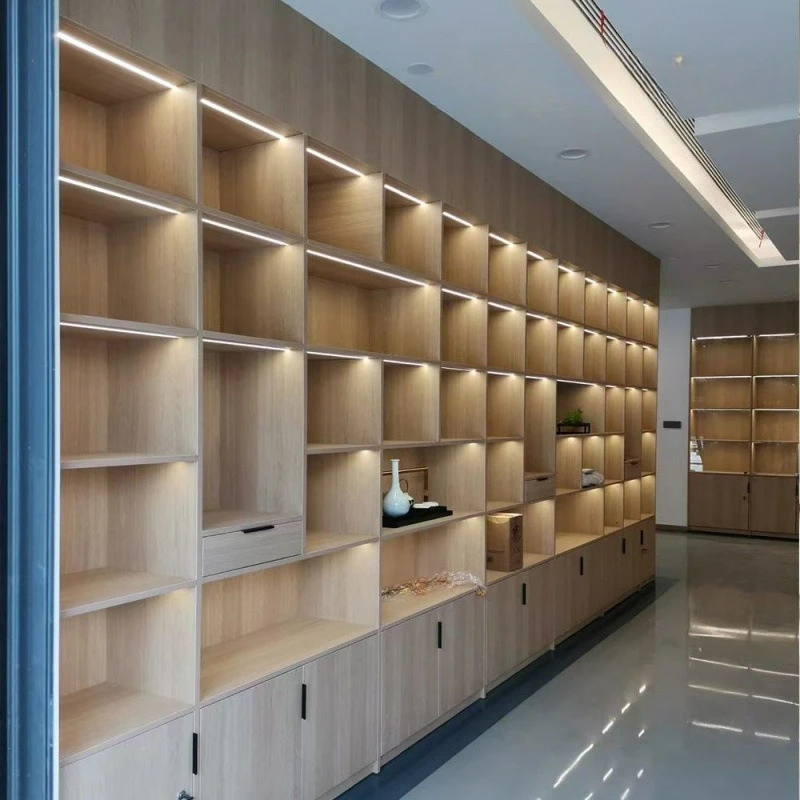 Customizable Display Cabinet Living Room Bedroom Log Multifunctional Large Capacity