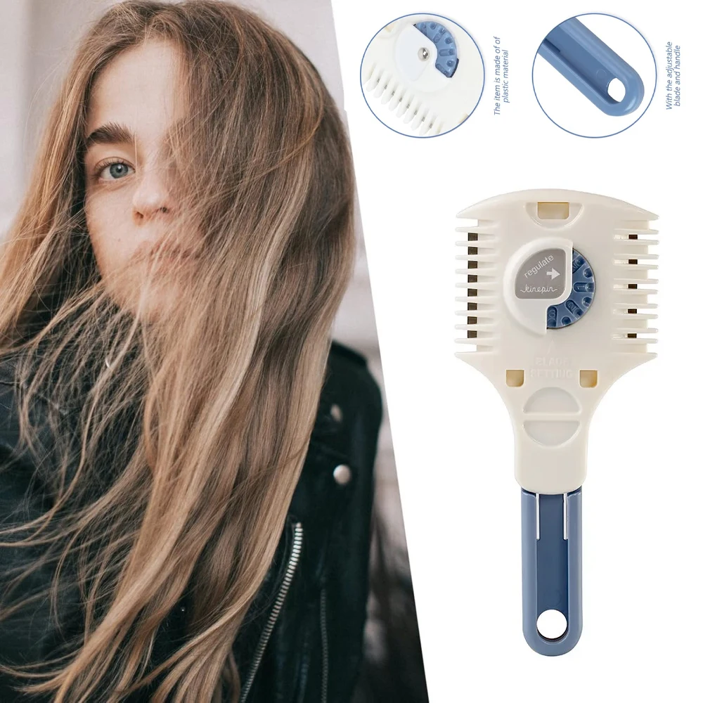 Double Side Hair for Razor Comb Adjustable Thinning Comb Haircut Scissors for Home Use Barber Hairstylist Accessories