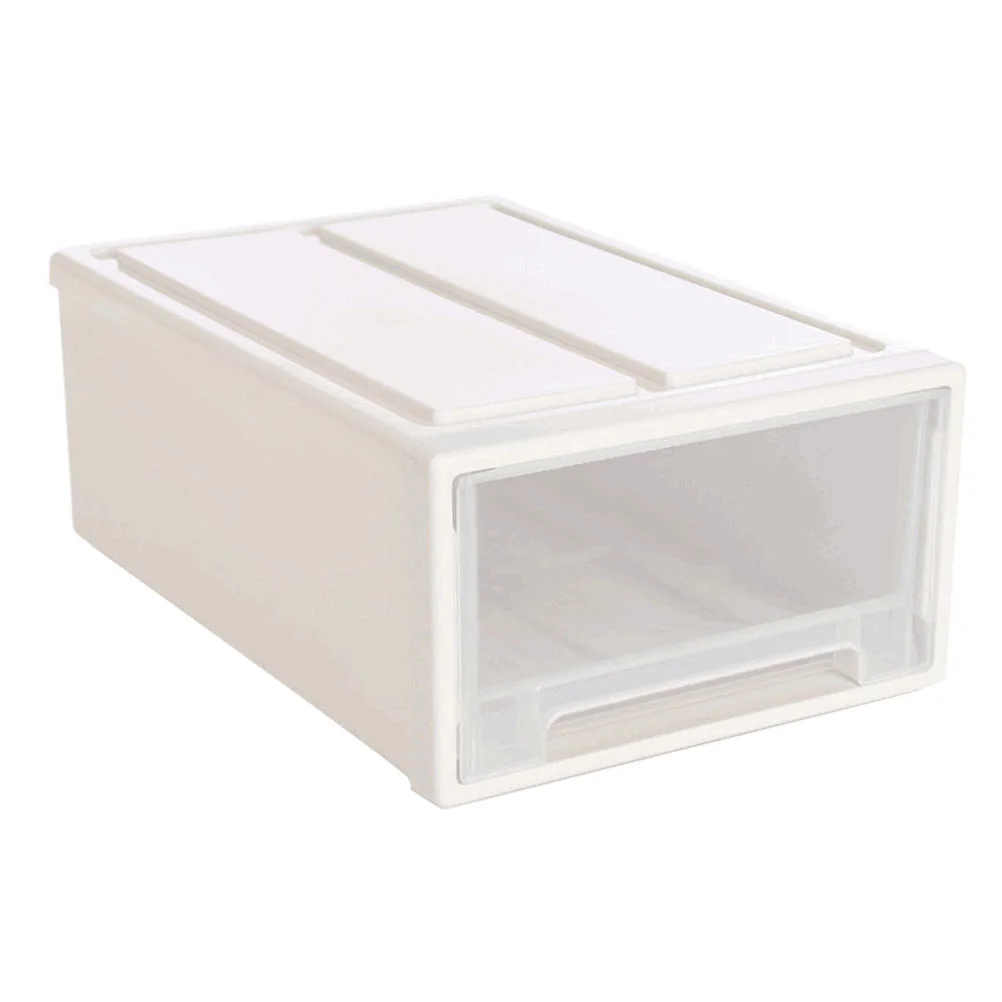 

Stacking Storage Baskets Shoe Cabinet with Lids Household Container Plastic Home Case