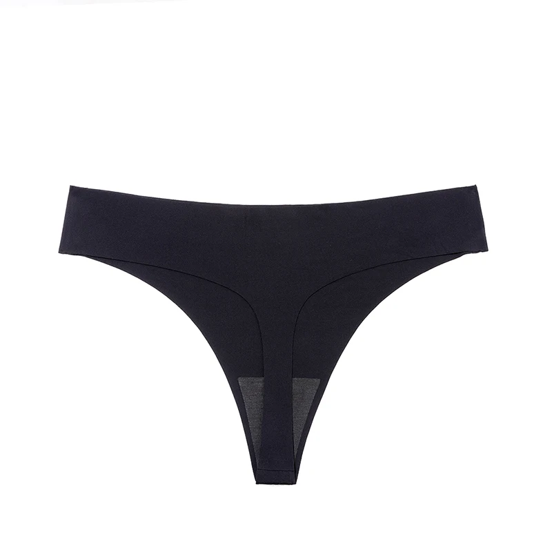 Trowbridge 6 ks/sada dámských kalhotek, černé, dámské tanga, prodyšné spodní prádlo, sexy sportovní prádlo, pohodlné bezešvé tangá - náhled 3