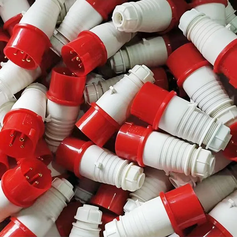 Waterproof Industrial Plug Socket Connector Electrical Equipment Connection Wall Mount Socket Supplies 1/16A/32A 3/4 Pin