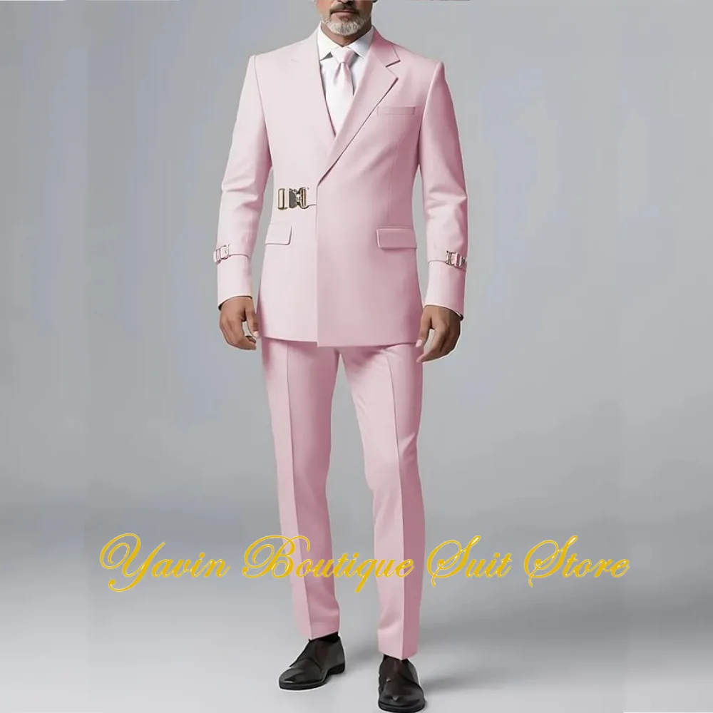 

Формальный мужской костюм, комплект из 2-х предметов, пиджак и брюки, приталенный костюм, комплект для мужчин, смокинг для свадьбы, выпускного вечера, мужские костюмы