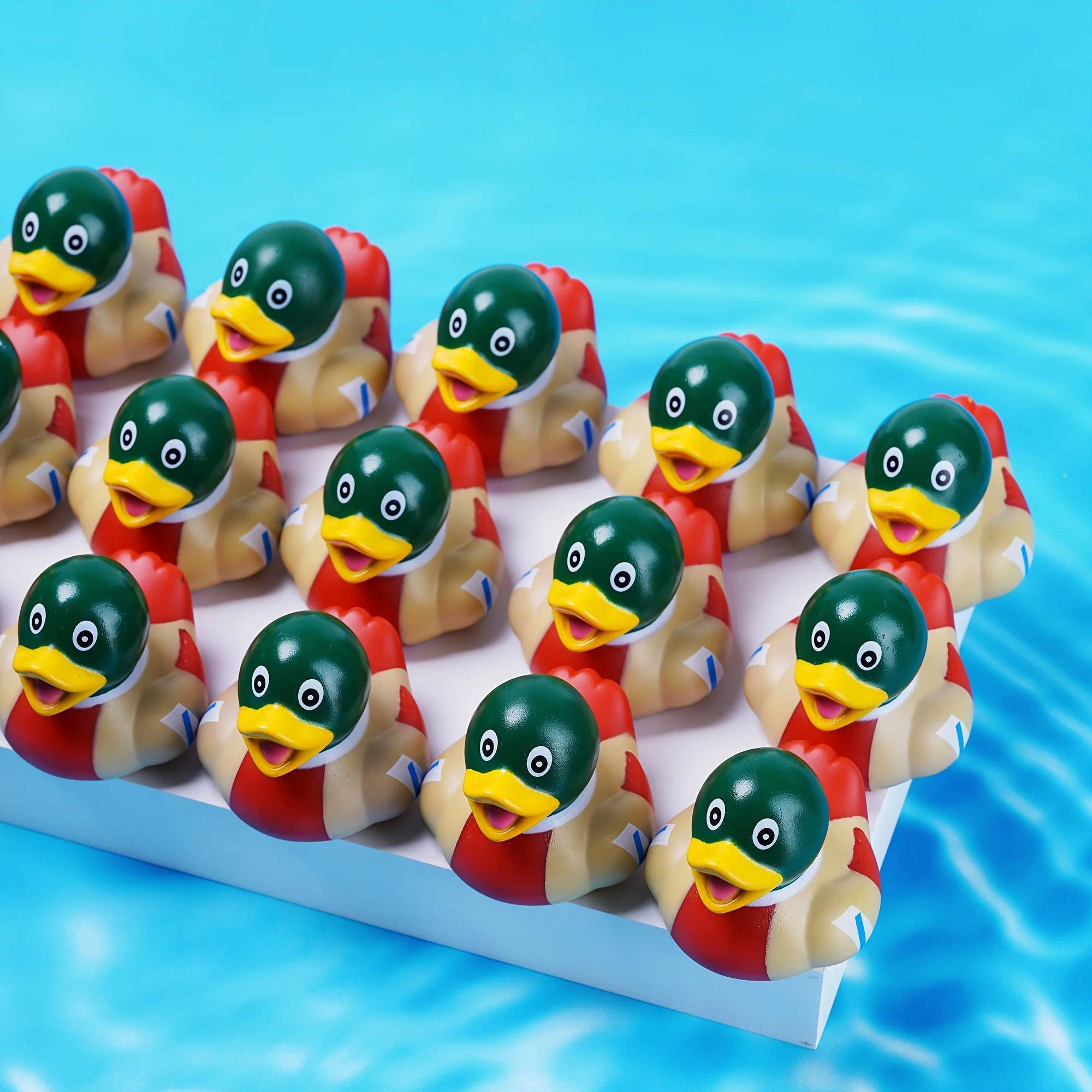 12/24 stks Mallard Badeendjes - Badeendje Speelgoed En Auto Decor Eenden Desktop Decoratie