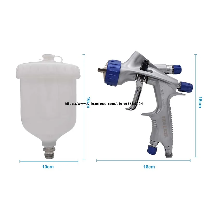 Spray Gun Shine 1 LVMP High Quality Paint Gun ITALCO Original  Spray Gun 1.3mm Nozzle 600cc Cup Professional  Spray Gun For Cars