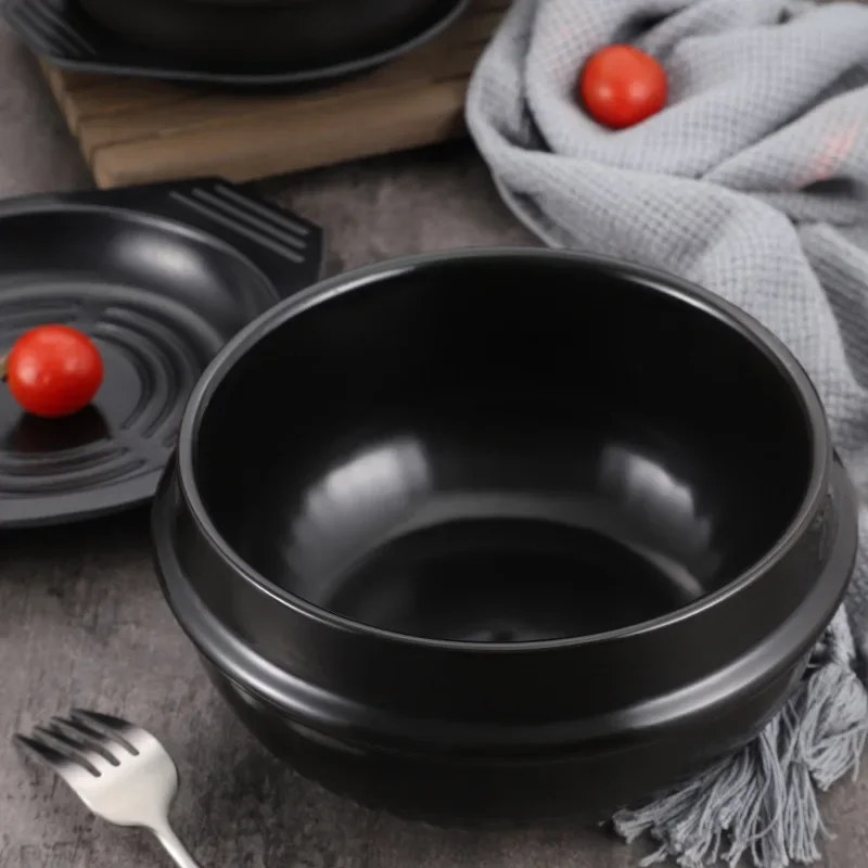 Mixed Rice Stone Pot Korean cuisine casserole High Temperature Potted Rice Tableware Pots for cooking Soup pot Korean Stone Pot