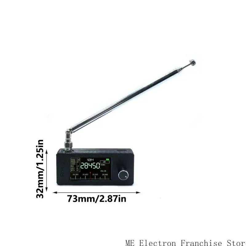 T5EA SI4732 MINI Radio Receiver Portable Shortwave Radio USB FM Full Band Radio مع حجم جيب الهوائيات