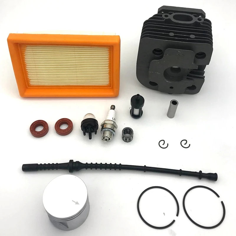 42mm Cylinder Piston Kit for Stihl FS450 FS 450 Air Fuel Filter Line Oil Seal Bulb Spark Plug Trimmer 4128 020