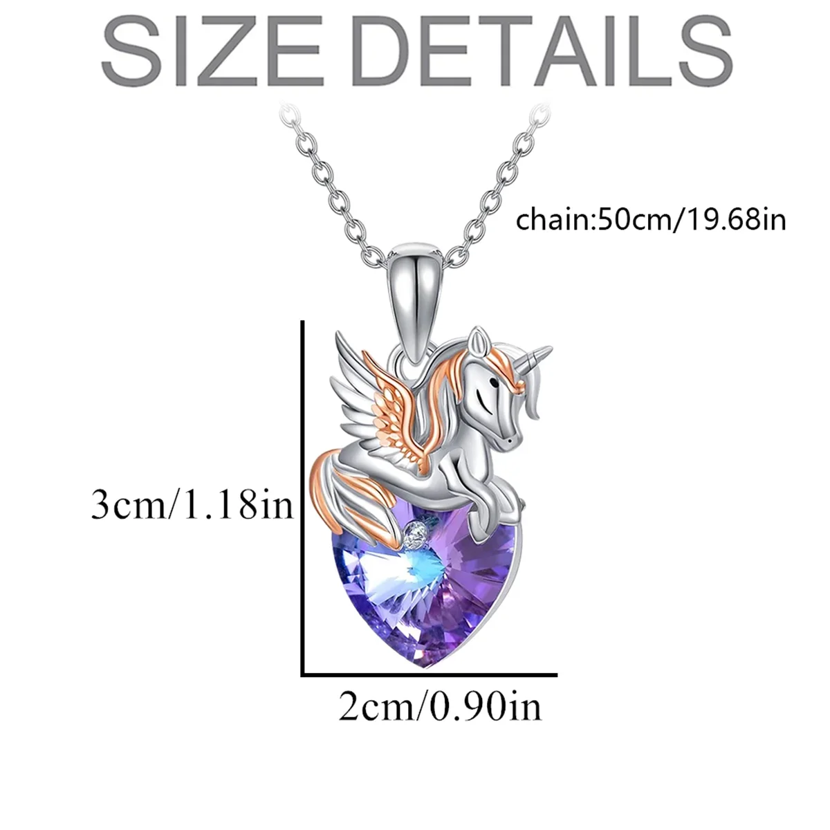 الإبداعية الكرتون الخيال يونيكورن شكل قلب قلادة قلادة للنساء موضة تحلق المهر الحيوان مجوهرات هدايا عيد ميلاد فريدة من نوعها