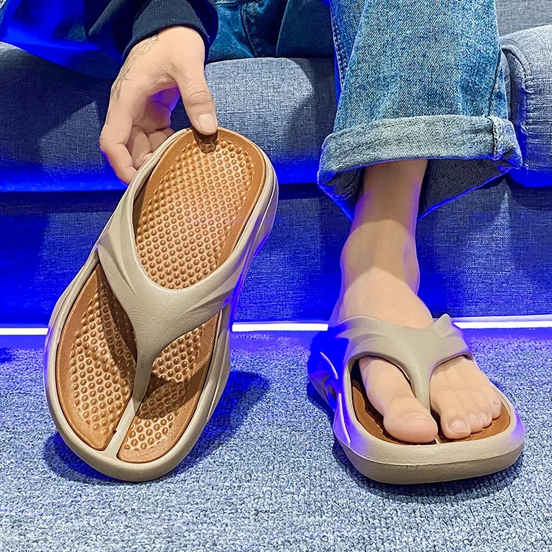 High Quality Brand Hot Sale Flip Flops Men Summer Beach Slippers Men Fashion Breathable Casual Men Babouche Summer Outdoor 2024