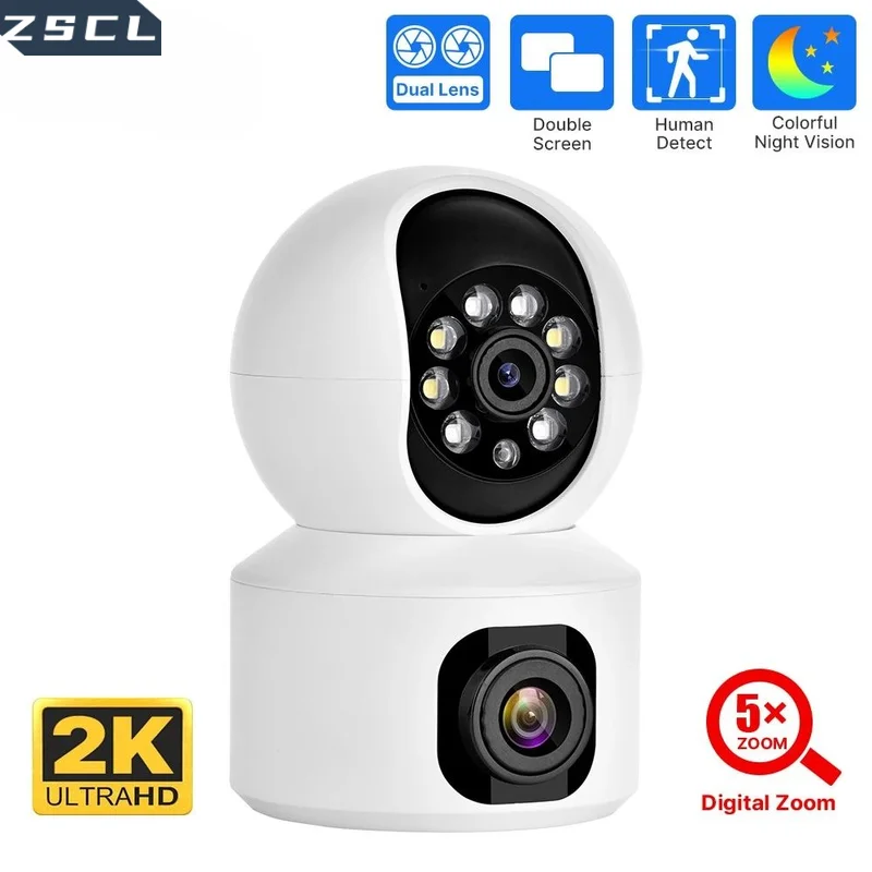 

Hiseeu 2K 4MP PTZ IP Camera WIFI 5G Wireless Smart Home Security Surveillance Camera Two-way Audio Baby Pet Monitor Video Record