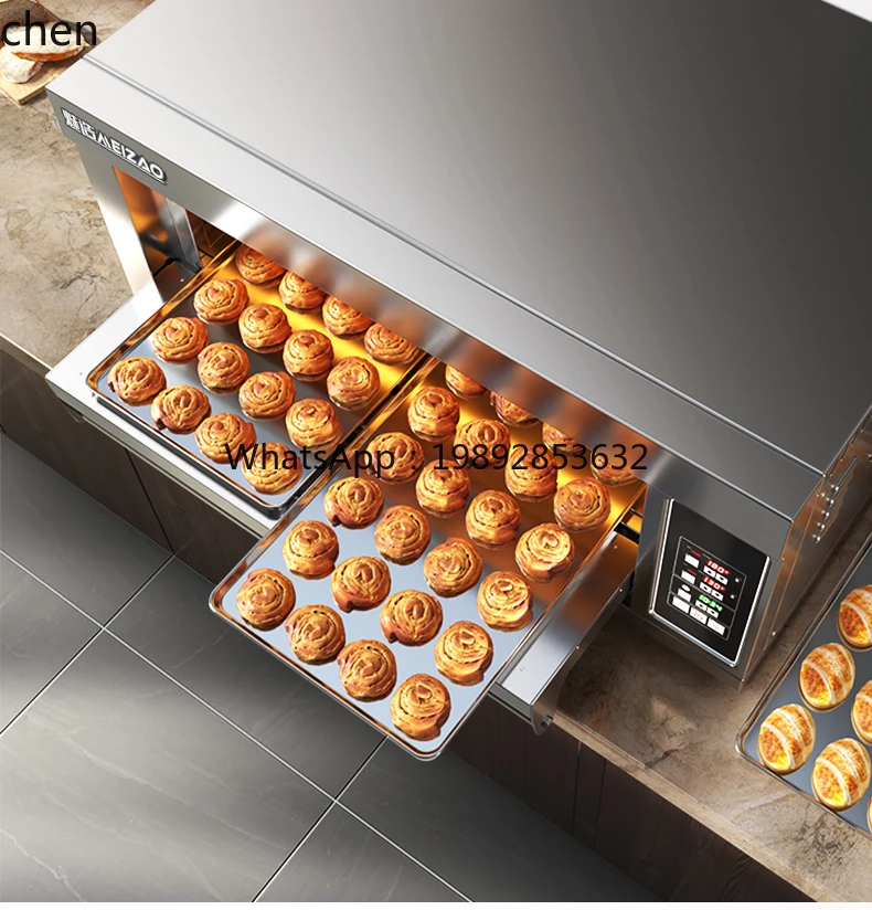 KX  Commercial Baking Electric Oven One Floor Two Plates Large Large Capacity Bread Pizza Cake Shop Gas Oven
