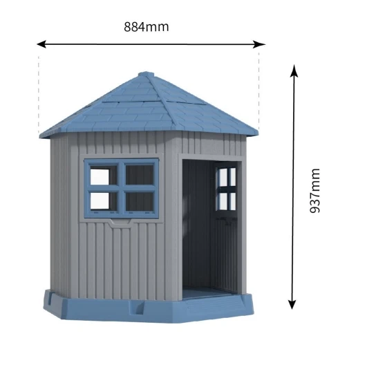 

Large Pet Outdoor Plastic House Waterproof Sturdy Dog House Dog Villa