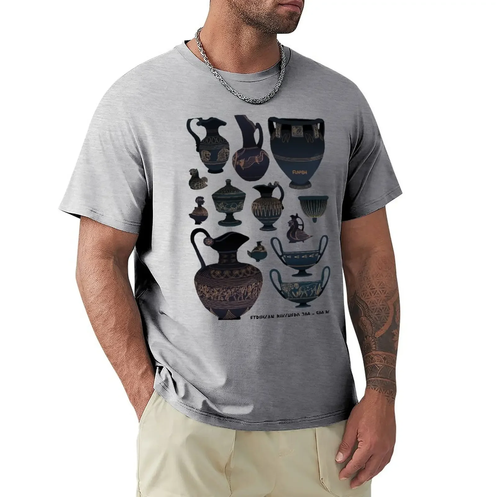 Etruscan Bucchero Pottery T-shirt customizeds blacks for a boy mens white t shirts