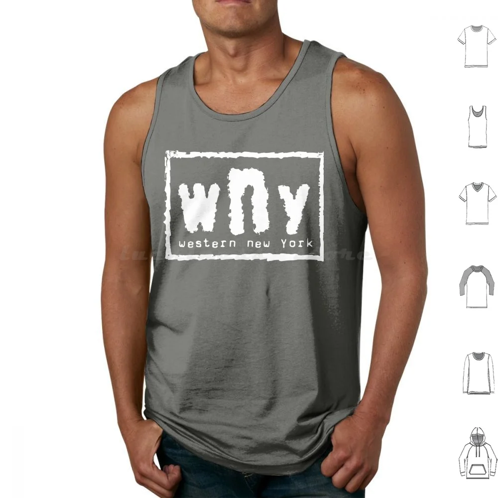 Camisetas sem mangas com design pop art de luta livre profissional Wny Western New York 716 Wny Western New York Buffalo Buffalove Pro
