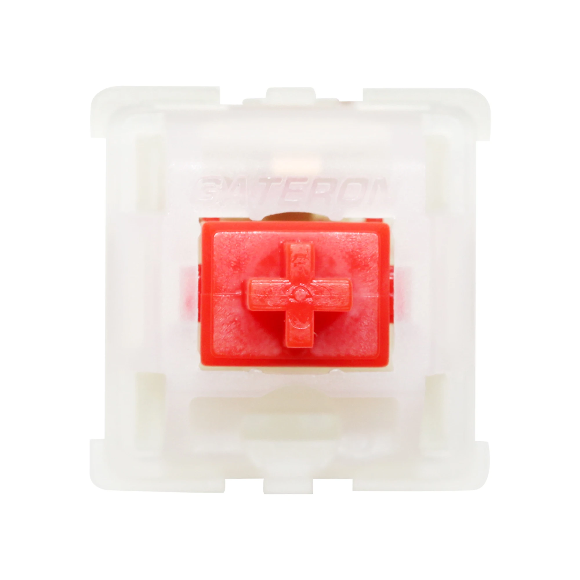 Interruptor Gateron Milky Pro, interruptor táctil lineal RGB de 5 pines, amarillo y rojo para teclado mecánico, nailon prelubricado PA66 45g 50g POM SMD