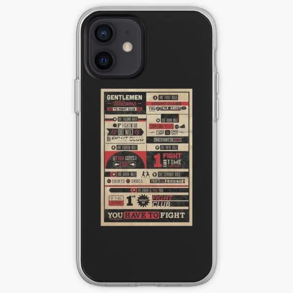 Fight Club Rules Iphone Tough Case  Phone Case Customizable for iPhone 11 12 13 14 Pro Max Mini X XS XR Max 6 6S 7 8 Plus