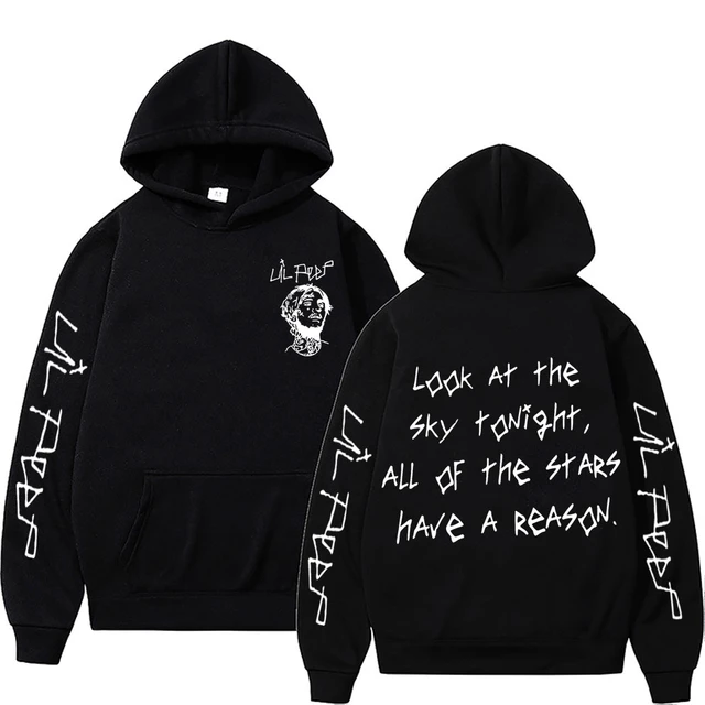 Rapper Lil Peep Look At The Sky Tonight All of The Stars Have A Reason Print Hoodie Men Women Hip Hop Oversized Hoody Sweatshirt AliExpress 200000343