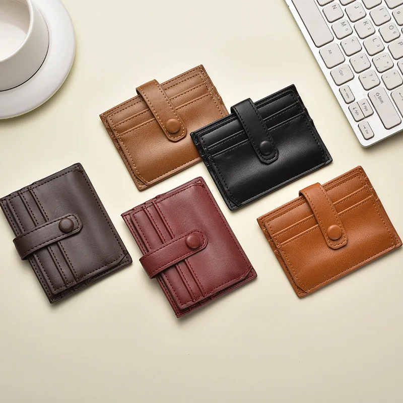 NEW Portable Card Bag Delicate high-end wallet compact driver's license card document card ultra-thin  Short Small Wallets