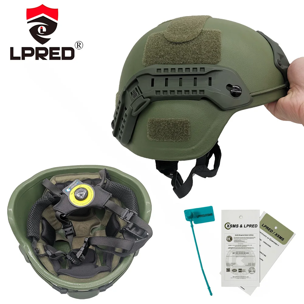 Casque LPRED IIIA 3A FAST MICH à coupe basse et haute, avec système de réglage BOA CAM FIT et doublure EPIC, Casque tactique MICH2000 Wendy