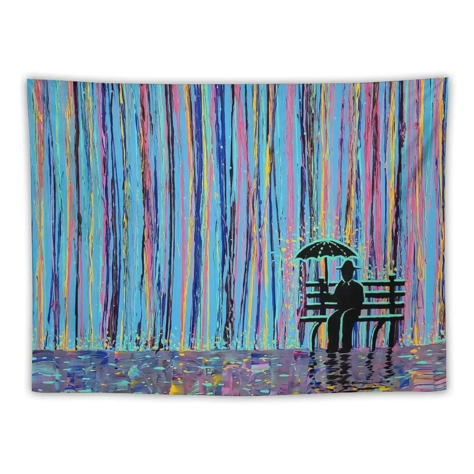 

Acid Rain #3 - (MUCH LARGER REMAKE OF ORIGINAL) Tapestry Funny Room Decore Aesthetic Tapestry