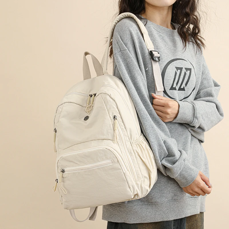 Lekka damska torba podróżna Bapa, nowość, duża pojemność, podwójna torba na ramię, dojazdy do pracy, nylonowa, zamykana na zamek błyskawiczny.