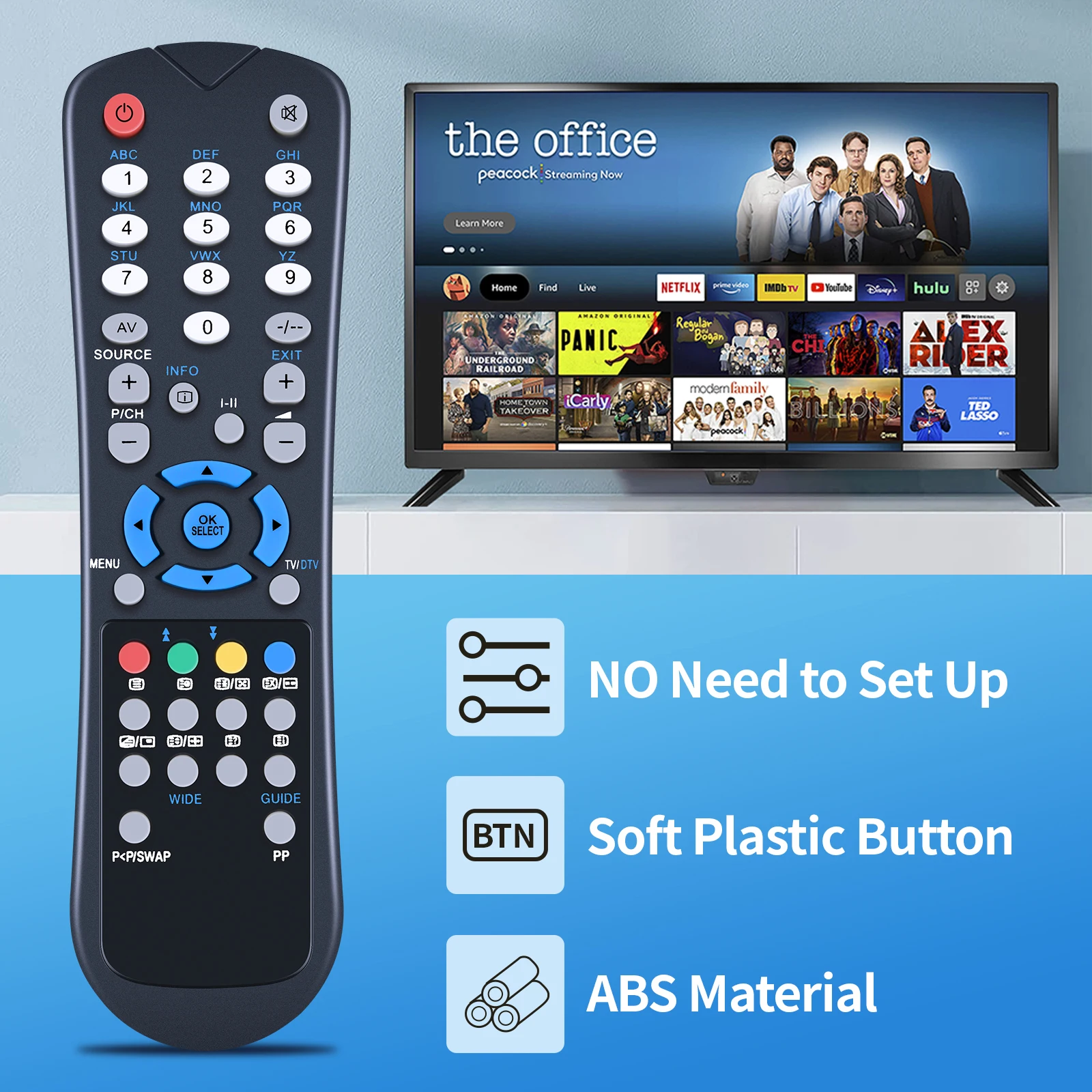 جهاز تحكم عن بعد لـ Techwood NATUS ، X832A ، 121AV ، GOODMANS ، LD4262D ، VESTEL ، حلول صوتية ، LCD26761HDF