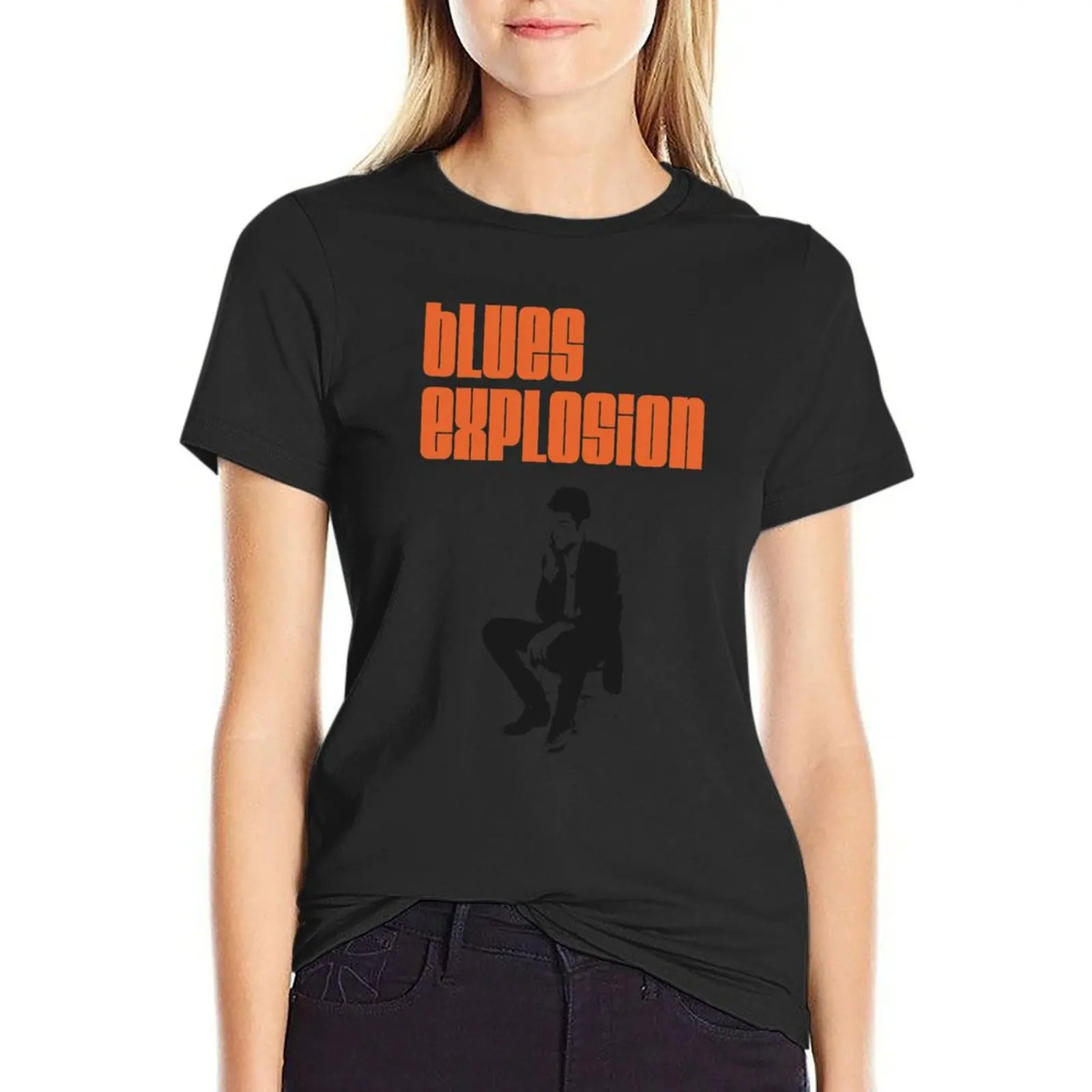 Blues Explosion T-Shirt female plus size tops Blouse tops t-shirt dress for Women plus size sexy