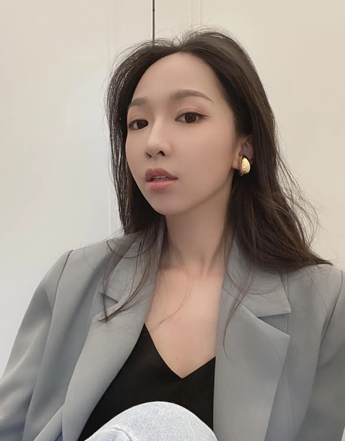 Titanium Geo Statement Clip Earrings Women Stainless Steel Jewelry Punk Party Runway rare Boucle  Korean Japan Hiphop Top Fancy