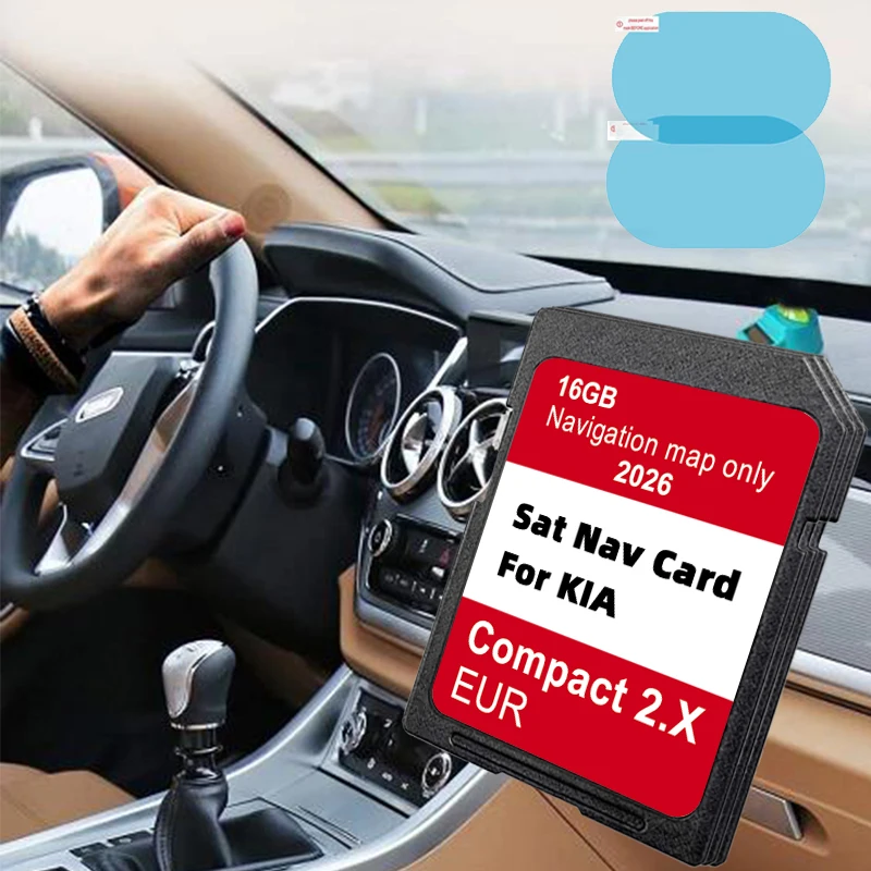 

for KIA Compact 2.X Sportage Venga Ceed Rio Picanto Optima Sorento Navigation GEN2 Vehicle Update 2026 GPS 16GB SD Card Europa